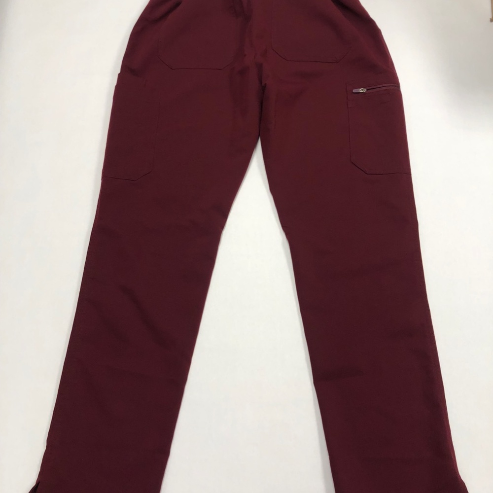 Figs maroon technical collection scrub pants Style #TW2000R - Picture 2 of 3
